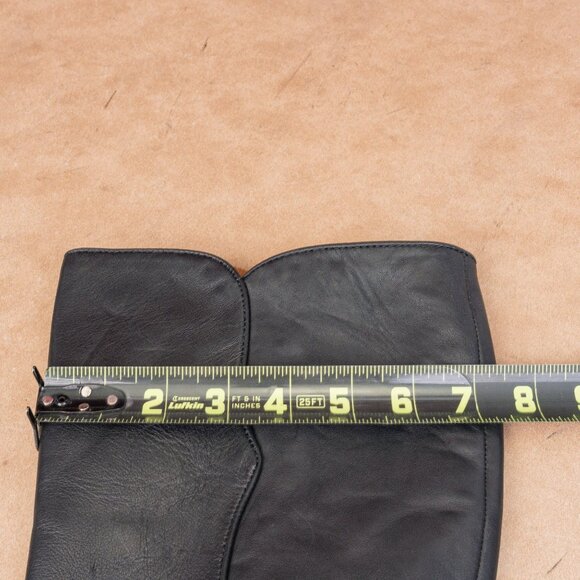 Frye Wmn Carson Piping Tall Western Cowboy Black Leather Fashion Knee Boots 8.5 - Picture 7 of 10